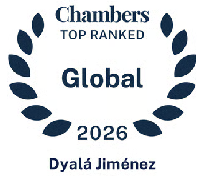 Logo Chambers Top Ranked Global. Dyalá Jiménez
