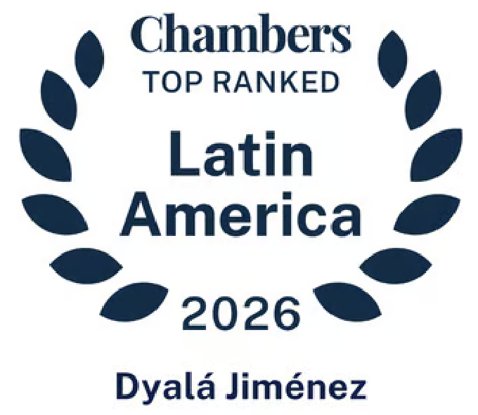 Logo Chambers Top Ranked Latinoamericana. Dyalá Jiménez